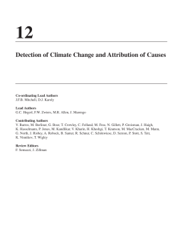 Detection of Climate Change and Attribution of Causes
