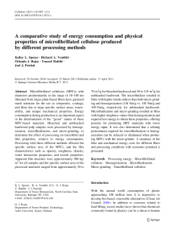 A comparative study of energy consumption and physical properties