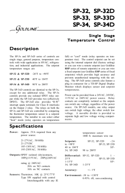 SP-32, SP-32D SP-33, SP-33D SP-34, SP-34D