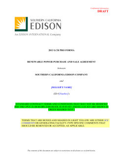Renewable Power Purchase Agreement