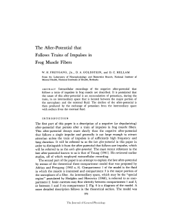 The After-Potential that Follows Trains of Impulses