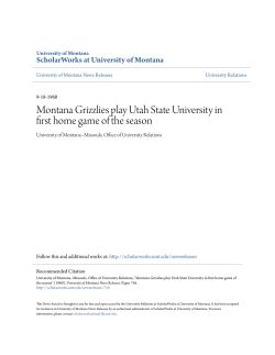 Montana Grizzlies play Utah State University in first home game of