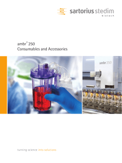 ambr® 250 Consumables and Accessories