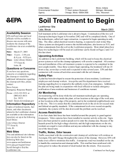 Soil Treatment to Begin