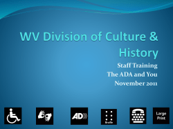 Americans with Disabilities Staff Training PowerPoint