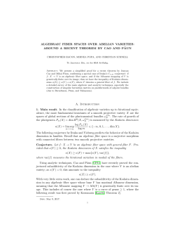 ALGEBRAIC FIBER SPACES OVER ABELIAN VARIETIES