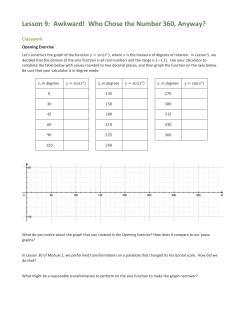 Lesson 9: Awkward! Who Chose the Number 360, Anyway?