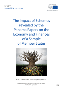 The Impact of Schemes revealed by the Panama Papers on the