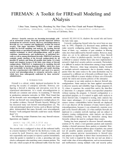 FIREMAN: A Toolkit for FIREwall Modeling and ANalysis