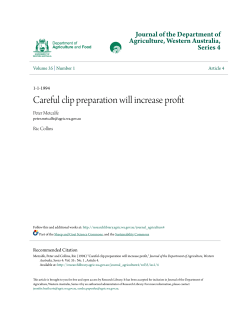 Careful clip preparation will increase profit