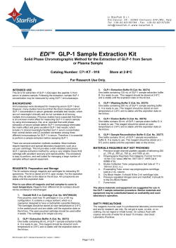 EDI&trade; GLP-1 Sample Extraction Kit