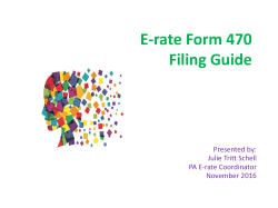 Form 470 Filing Guide Attached - E