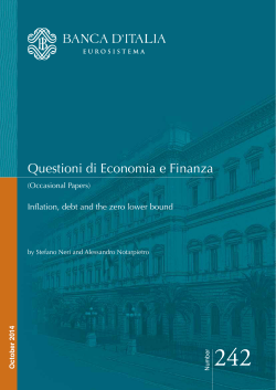 Questioni di Economia e Finanza