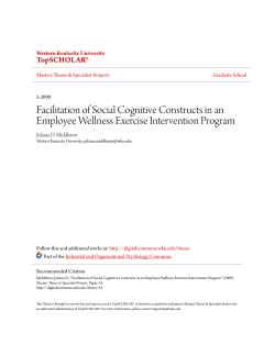 Facilitation of Social Cognitive Constructs in an