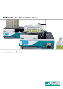 Test Tube Filler option for MEDIAJET