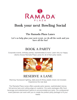 Book your next Bowling Social - Ramada Plaza Chicago North Shore