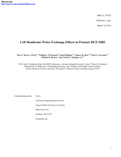 Cell Membrane Water Exchange Effects in Prostate DCE-MRI