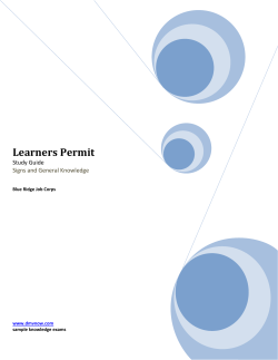 Learners Permit - Blue Ridge CPP