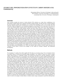 energy mix, powergeneration effects on carbon dioxide (co2