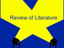 REVIEW OF LITERATURE