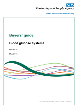 CEP 08008 Buyers` Guide: Blood glucose systems