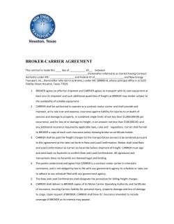 broker-carrier agreement