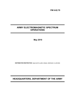 Army Electromagnetic Spectrum Operations