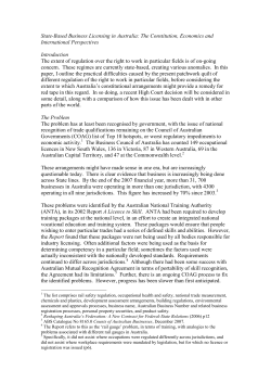 Future Possibilities for Section 92