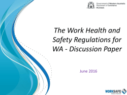 Discussion Paper - Department of Commerce