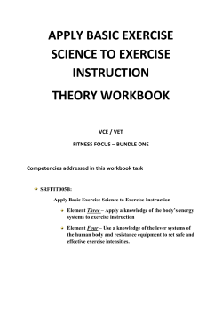 Elements Three, Four APPLY BASIC EXERCISE