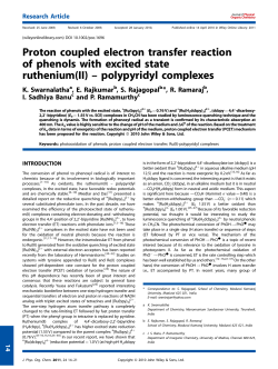 Proton coupled electron transfer reaction of phenols with excited