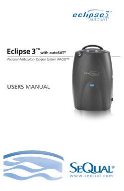 Eclipse3&trade; - Travel Oxygen
