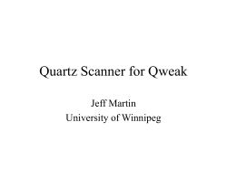 October 2005 meeting, Focal Plane Scanner