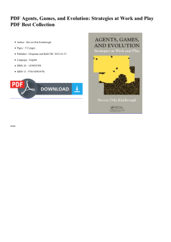 PDF Agents, Games, and Evolution: Strategies at Work and Play