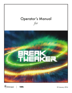 iZotope BreakTweaker Help Documentation | Beat Making Software
