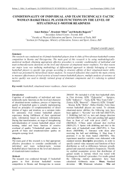 conditionality of individual and team technicaly