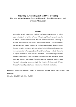 Crowding-in, Crowding-out and Over-crowding