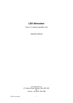 LED Stimulator - CH Electrodes