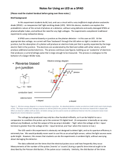 Notes for Using an LED as a SPAD