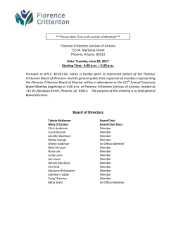 Board of Directors - Florence Crittenton