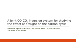 Joint CO-CO2 inverse modelling project