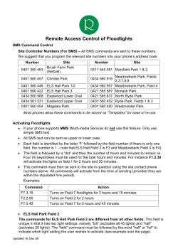 How to turn the lights on at ELS Remotely
