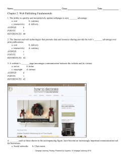 Chapter 2: Web Publishing Fundamentals