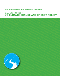 guide three - uk climate change and energy policy