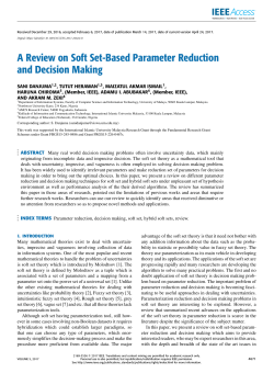 A Review on Soft Set-Based Parameter Reduction and Decision