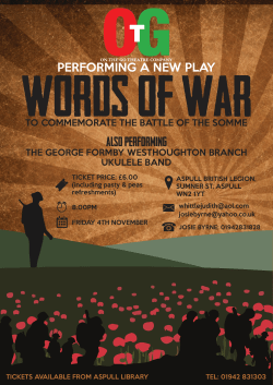 performing a new play - On The Go Theatre Company