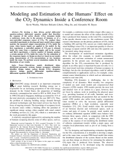 Modeling and estimation of the humans` effect on the CO2 dynamics