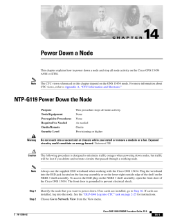 Power Down a Node