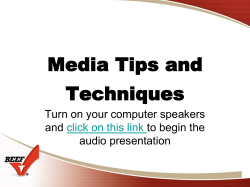Media Training Webinar
