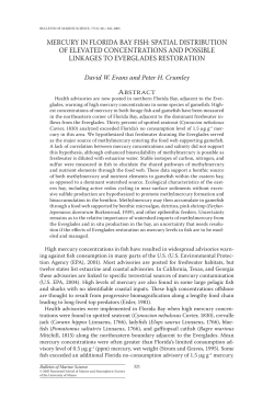 Mercury in Florida Bay fish: spatial distribution of